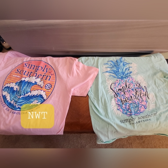 *Two* Simply Southern Large T Shirts - Picture 1 of 8